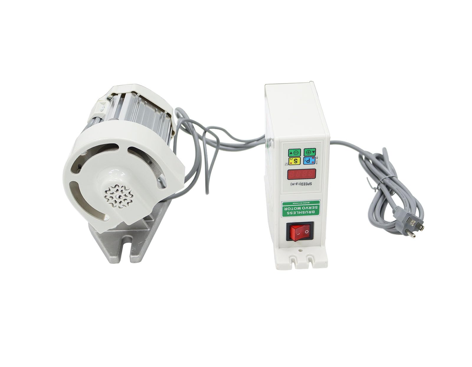 【送料無料】INTBUYING 工業用ミシン サーボモータ 750W 純銅コイルクラッチモーター ブラシレス 静音 ..