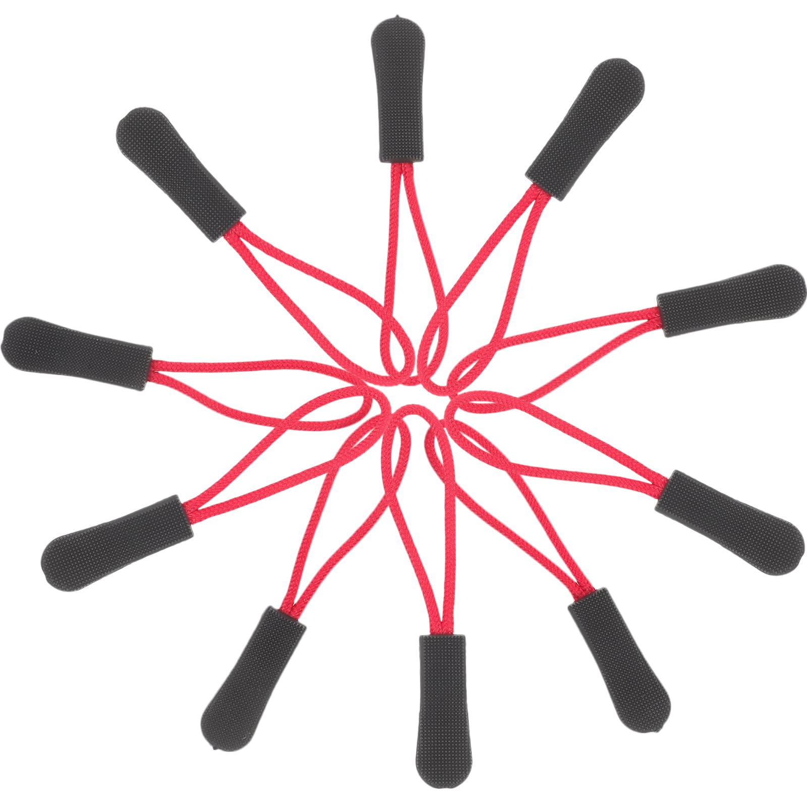 【送料無料】Abaodam ジッパータブ 赤 ファスナー チャック 交換 10個セット ジッパープル カバン ファ..