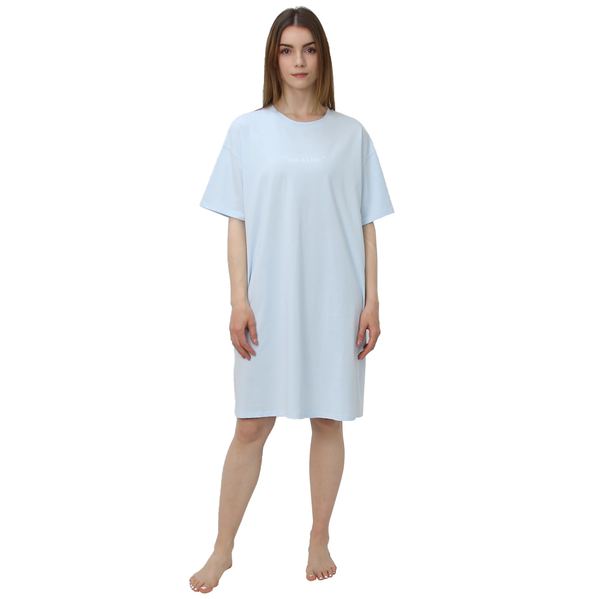 【送料無料】[Rose Halcyon] ルームワンピース Tシャツワンピース ワンピースパジャマ ロングTシャツ ..