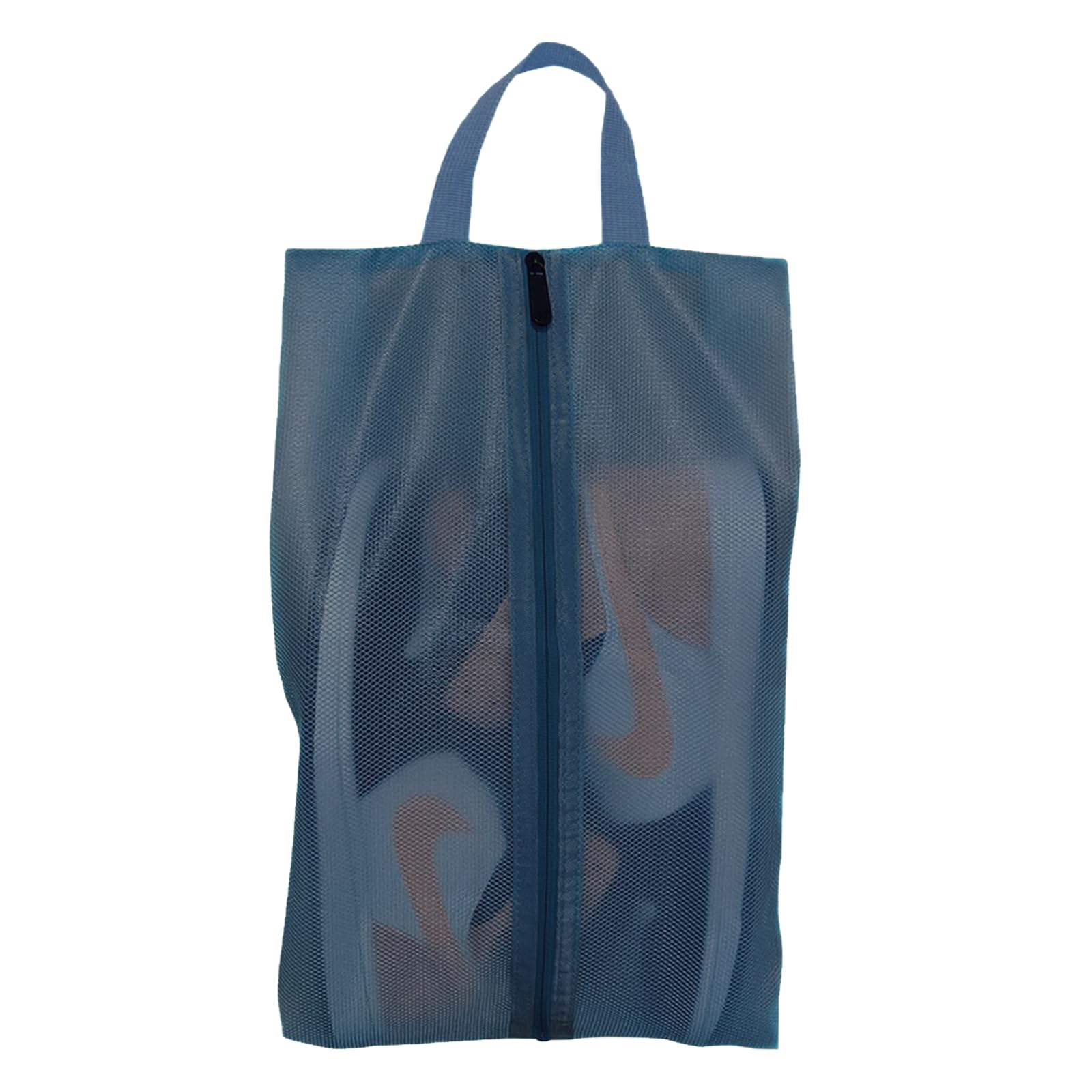 【送料無料】[Senteria] シューズケース シューズバッグ 防水防臭 防汚防塵 半透明 超軽量 靴入れ袋 シューズケース スポーツ 上履き入れ 靴入れ袋 アウトドア 出張 旅行 ゴルフ サッカー 学校 家庭用 男女兼用 携帯便利 (navy blue)(4)