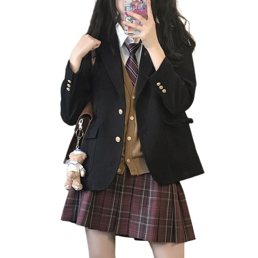 【送料無料】[NOLCCTN] 女子 制服 スクールジャケット ブレザー 無地 レギュラータイプ 学生 中学 通学..