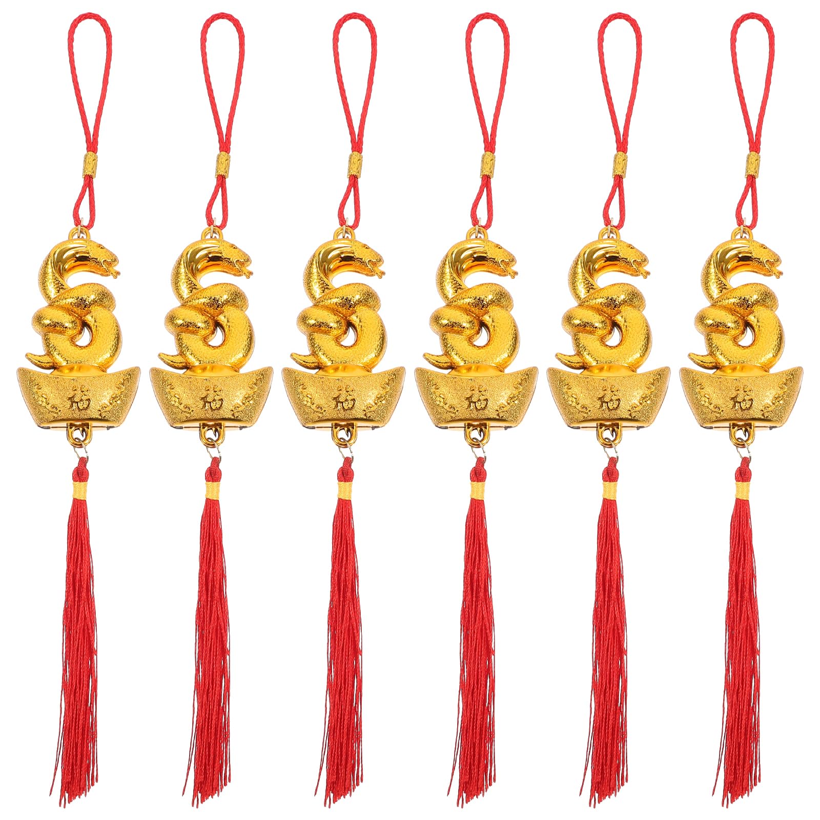 【送料無料】Toddmomy 2025 お正月飾り 巳年 置物 ヘビ 置き物 吊り下げ タッセル装飾 プラスチック ペ..