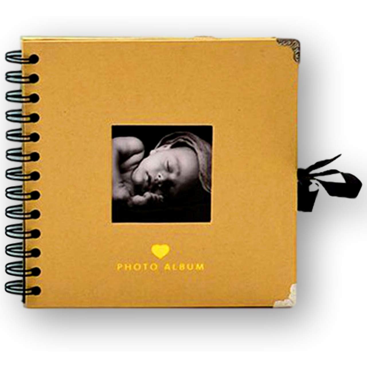 【送料無料】Copeflap 手作り アルバム フォト 台紙 写真 スクラップブック フォトフレーム (イエロー)