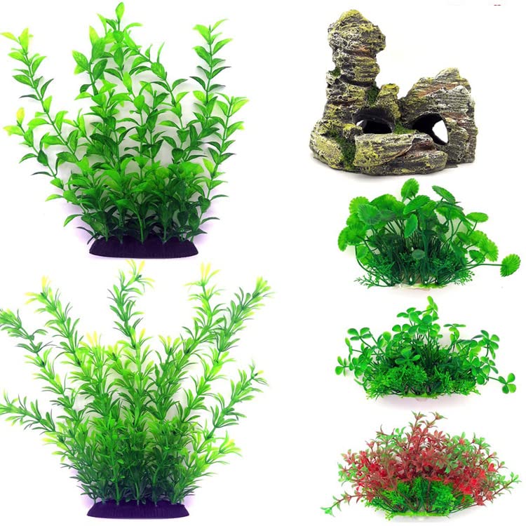 【送料無料】Copeflap 人工水草 アクアリウム 水槽 飾り レイアウト セット プラスチック  ...