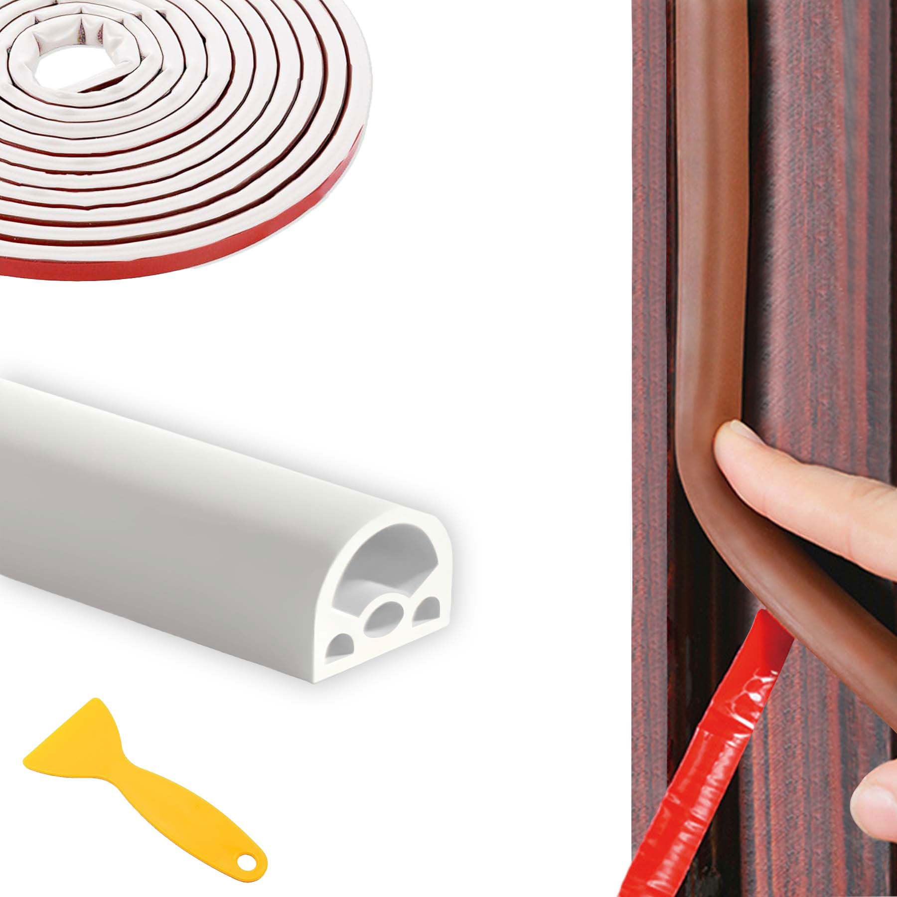 【送料無料】YUNHE 隙間テープ 高密度シリコーンゴム素材 隙間パッキン 防音テープ ゴムパッキン ...