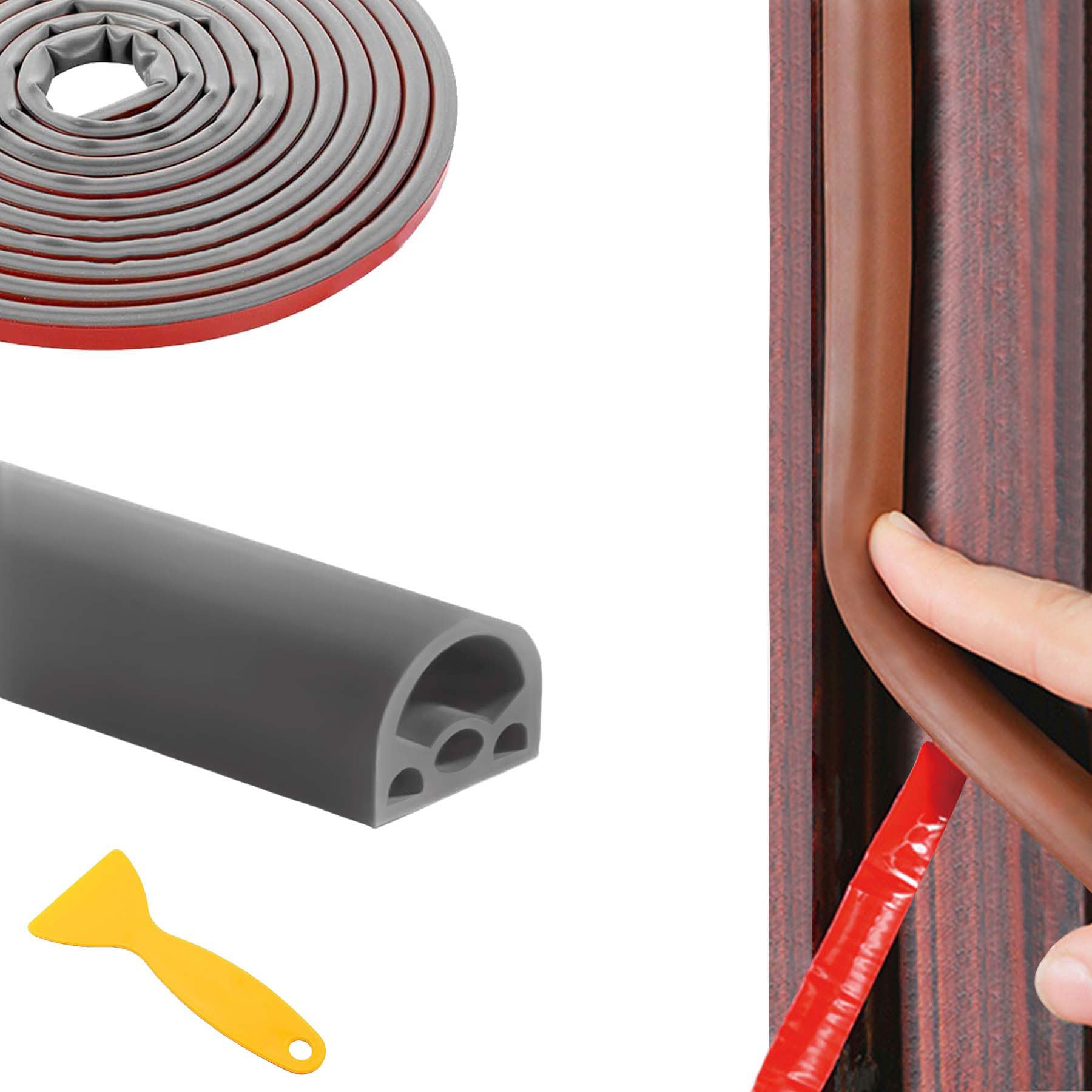 【送料無料】YUNHE 隙間テープ 高密度シリコーンゴム素材 隙間パッキン 防音テープ ゴムパッキン ...