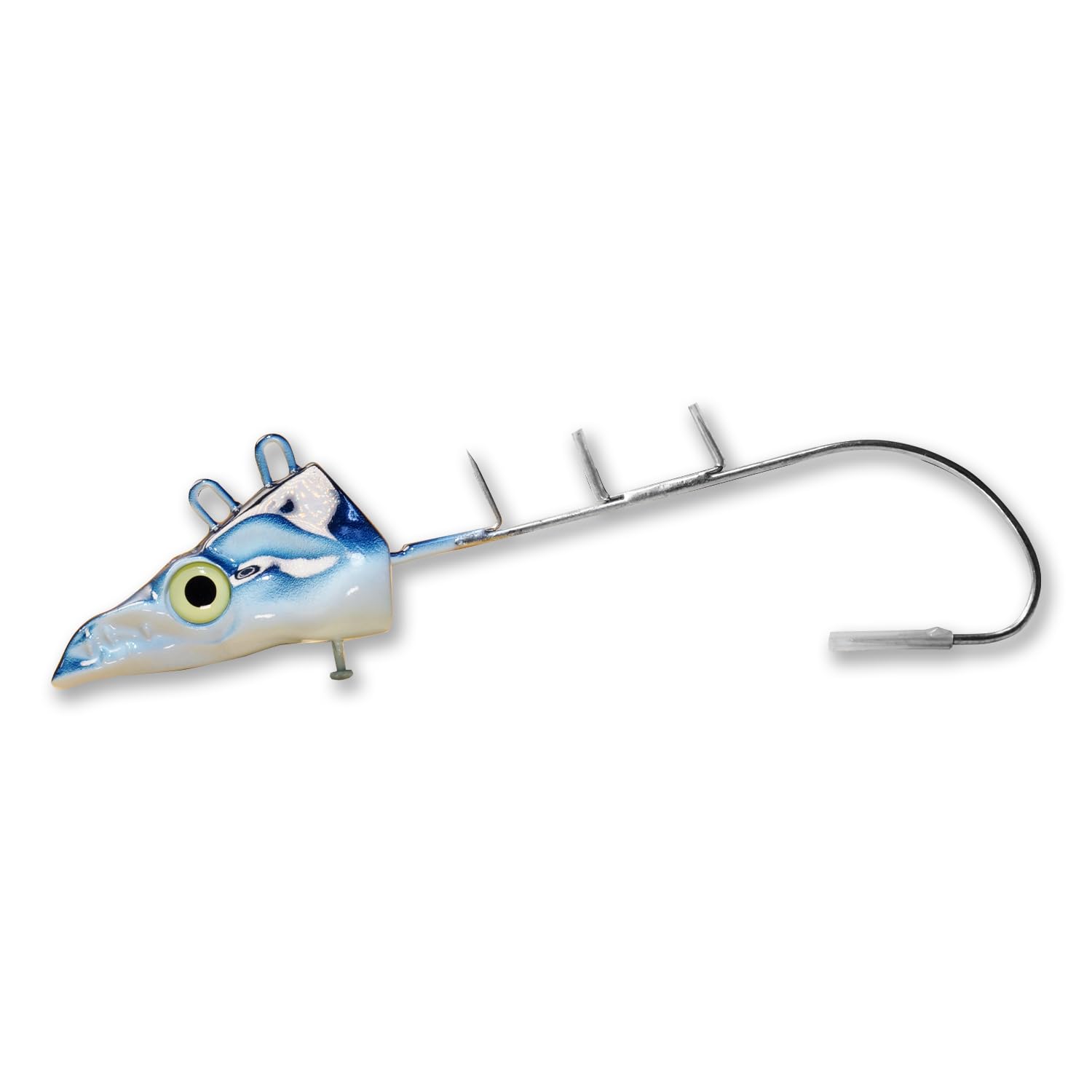 【送料無料】[ELPIS] タチウオテンヤ ガツガツドラゴン シングルフック 50号 太刀魚 船 エルピス (ブルー夜光)