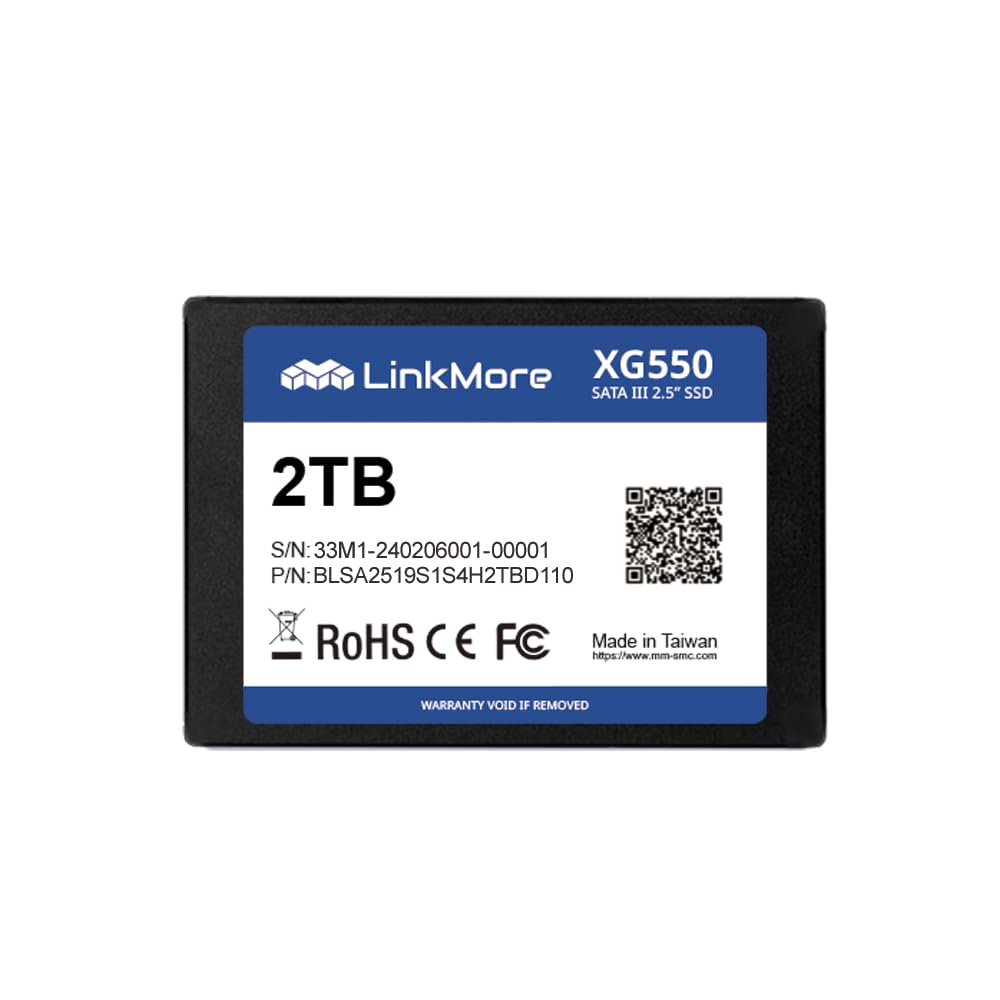 【送料無料】LinkMore XG550 2TB 2.5インチ 内蔵SSD SATAIII 6Gb/ ...