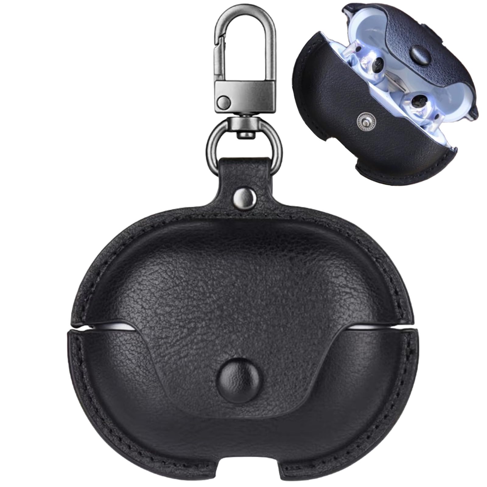 【送料無料】【CIOODDW 】Huawei Freeclip ケース対応 huawei freeclip 高級本革 PUレザー 全面保護 freeclip ケース 革 前面LEDランプが見 ワイヤレス充電対応持ち運びに便利 衝撃吸収保護 freeclip ケース(ブラック)