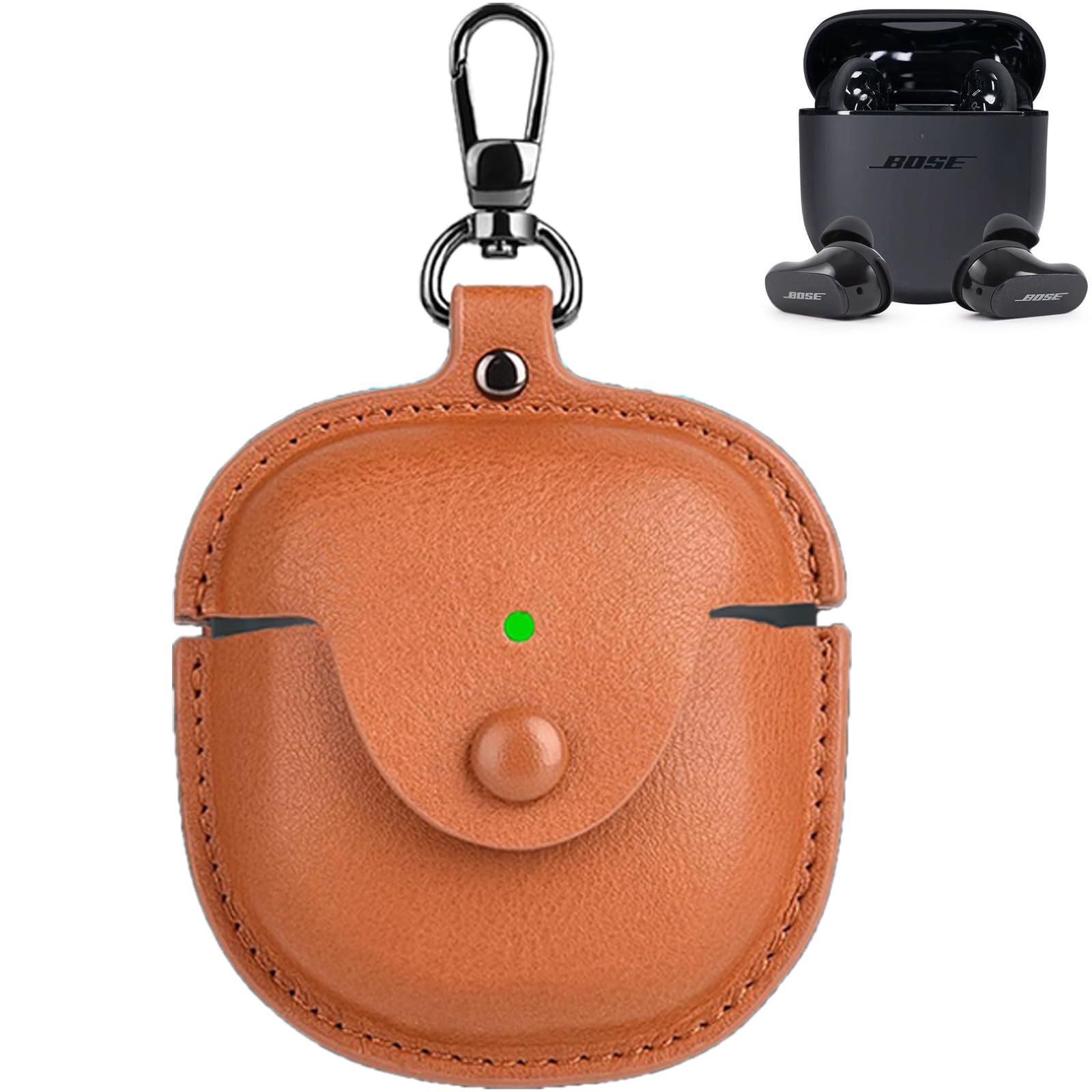 【送料無料】CIOODDW Bose Quietcomfort Ultra Earbuds ケース 対応 bose quietcomfort ultra earbuds 高級本革 PUレザー bose quietcomfort earbuds 本革 全面保護 充電 LEDライトが見える 耐衝撃 キズ防止 おしゃれ ワイヤレス充電対応 bose quietcomfort earbuds ケー