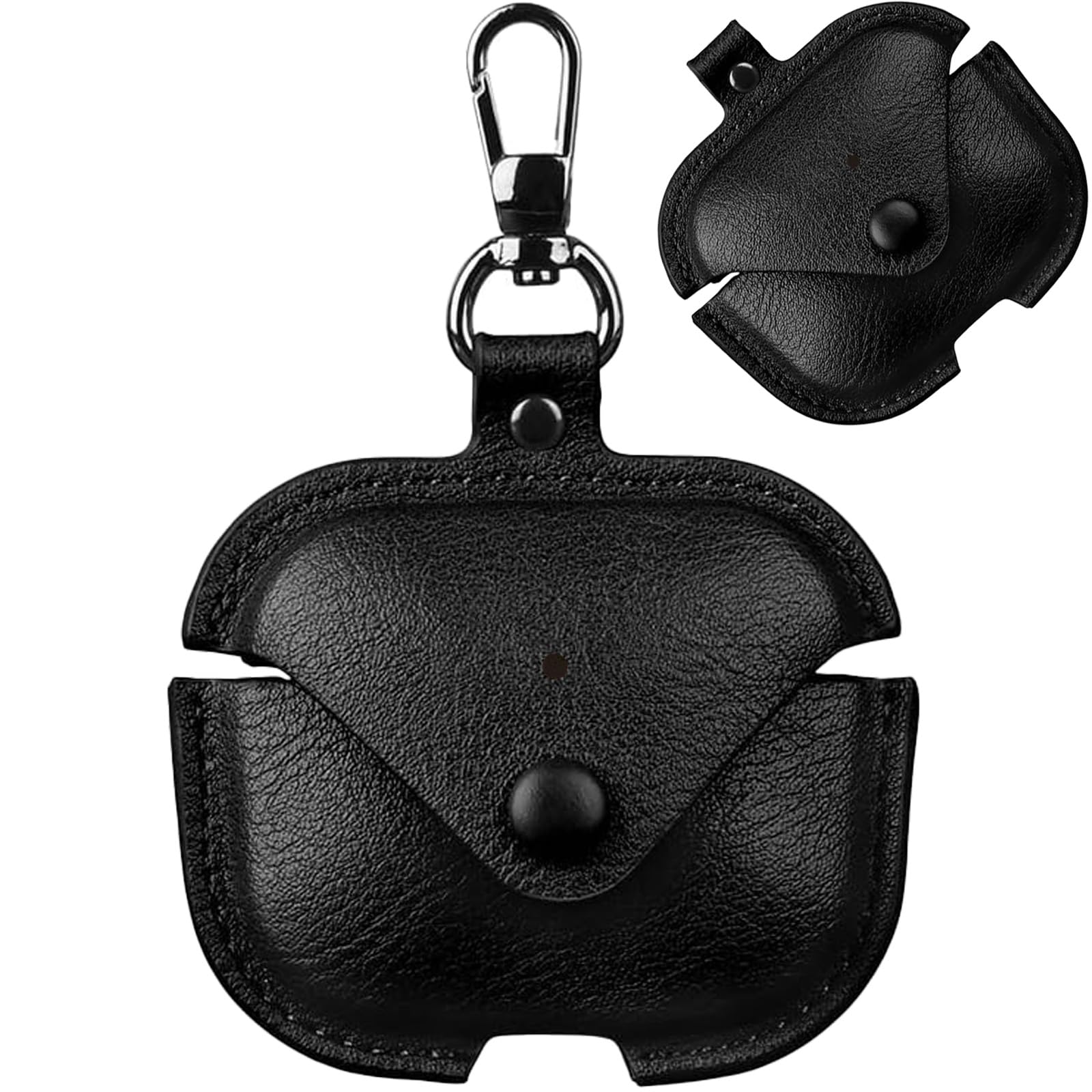 【送料無料】【CIOODDW 】airpods 4 ケース 対応 airpods 4 高級本革 PUレザー 全面保護 airpods4 ケース レザー 前面LEDランプが見 ワイヤレス充電対応持ち運びに便利 衝撃吸収保護 airpods4ケース（ブラック）