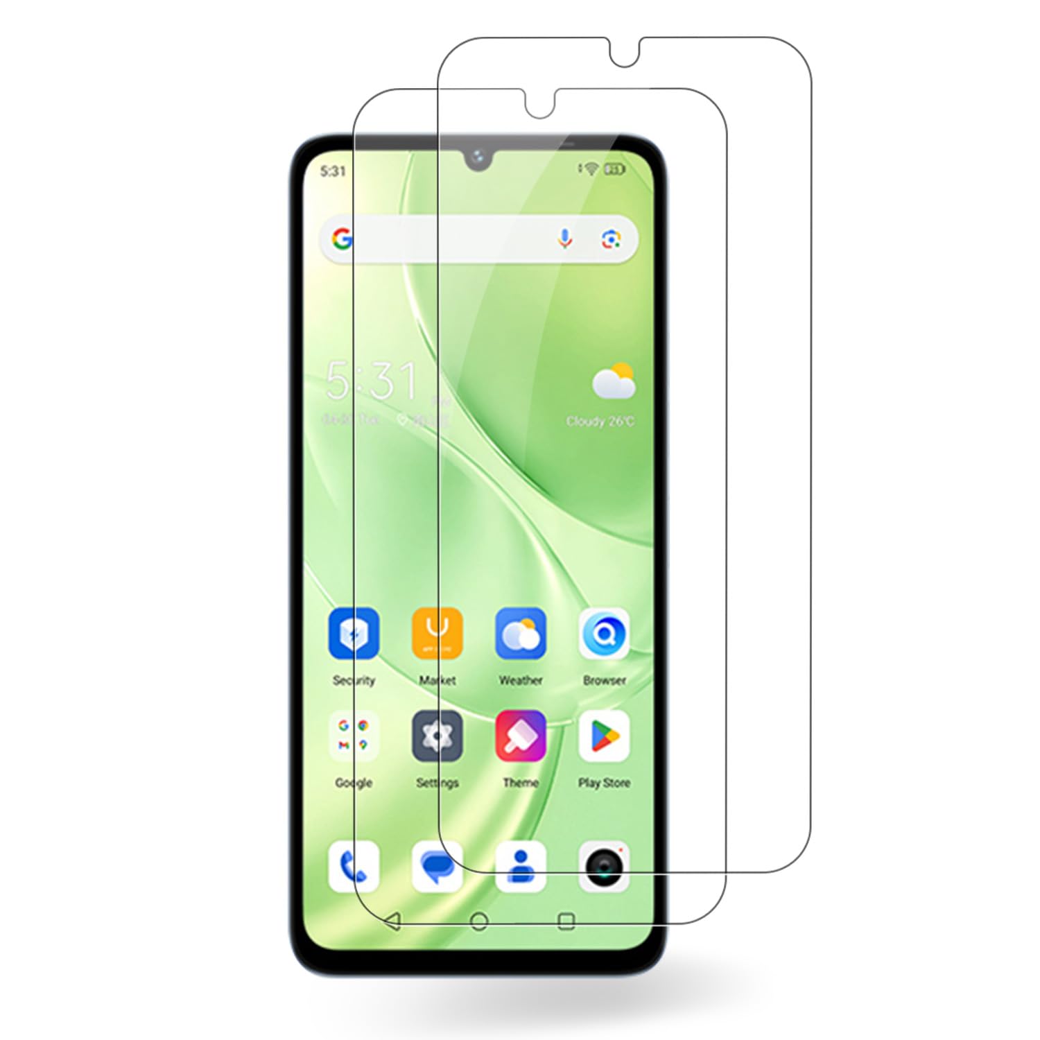 【送料無料】【2枚セット】For UMIDIGI G9 5G/G9A/G9C/G9T/Note 90 用 フィルム ガラスフィルム【KONXISA】スマホ液晶ガラスフィルム 日本旭硝子素材 高透過率 9H硬度 耐衝撃 指紋防止 撥水 撥油 自動吸着 液晶画面を保護フィルム