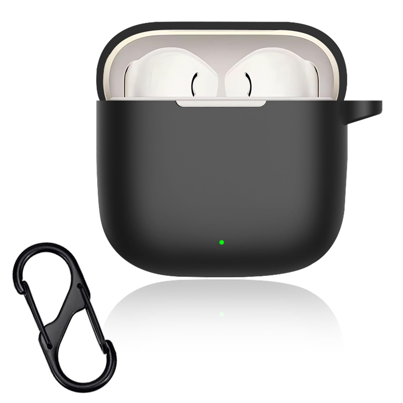 【送料無料】For HUAWEI FreeBuds SE 3 ケース 全面保護カバー Greerass シリコンケース キズ防止 耐衝撃 充電対応 紛失防止 防水 防塵 着脱簡単 シリコン製 落下防止 柔らかい 軽量 收納ケース 保護カバー (ブラック)