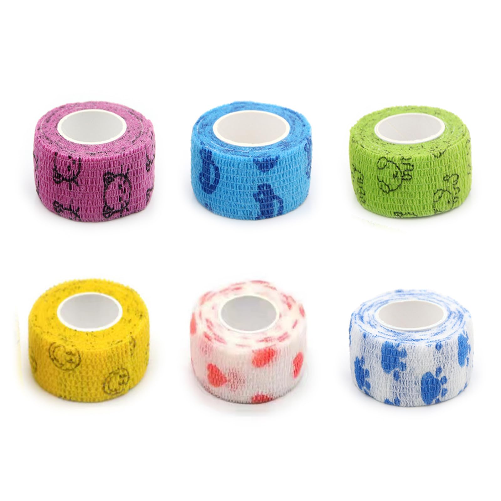 【送料無料】DFsucces 包帯 自着性テープ 粘着包帯 弾性 テーピング スポーツテープ 不織布 ...