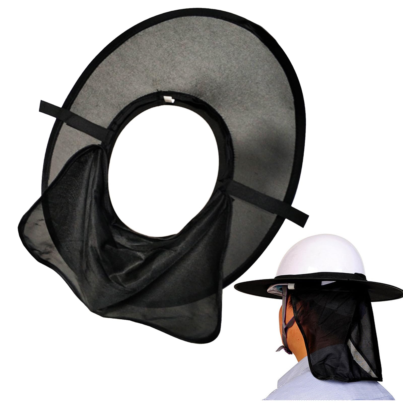 【送料無料】DFsucces ヘルメット 日除け 取り付け用 安全ヘルメット用 日差し除け 汗止め 高視認性 メッシュバイザー 軽涼遮熱帽子 屋外作業 建築現場作業 農作業などにぴったり
