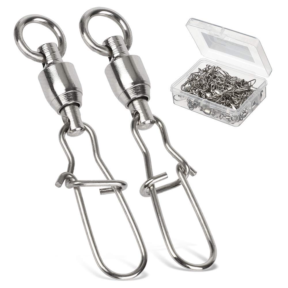 【送料無料】AMYSPORTS 高強度 ステンレス スイベル 耐腐食 海釣り 釣り道具 ルアー スナ ...