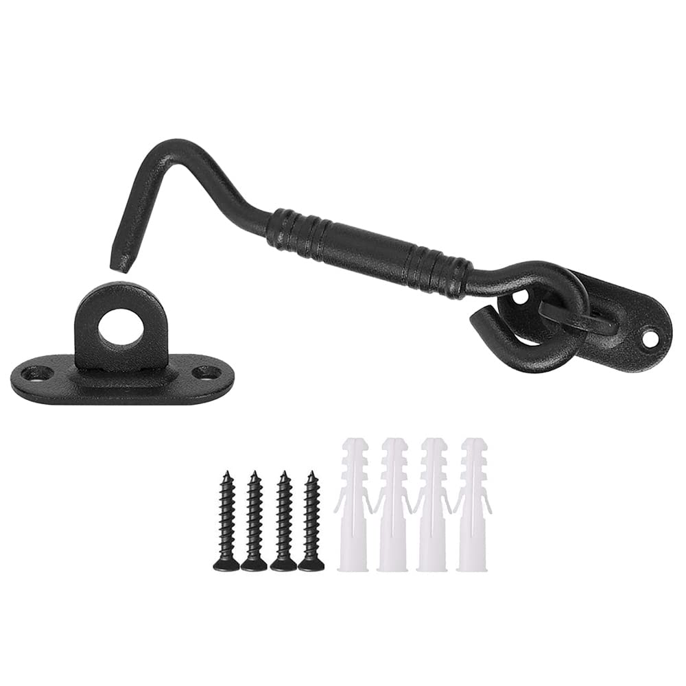 【送料無料】Hymyily 引き戸 かぎ 扉 止め金具 フック ゲートラッチ 強化された スライドド ...