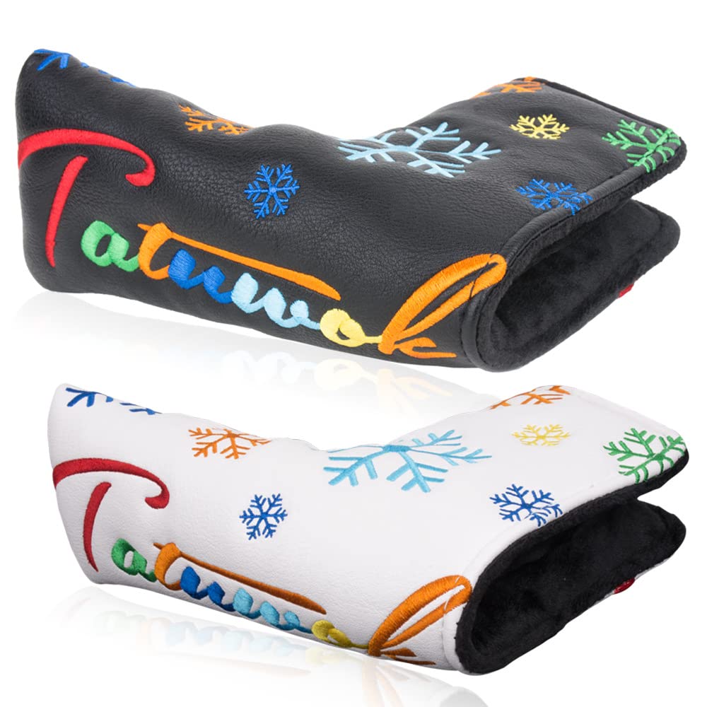 【送料無料】雪の花 ゴルフヘッドカバー パターカバー ピンタイプ用 マレット用 スコッティーキャメロ ...