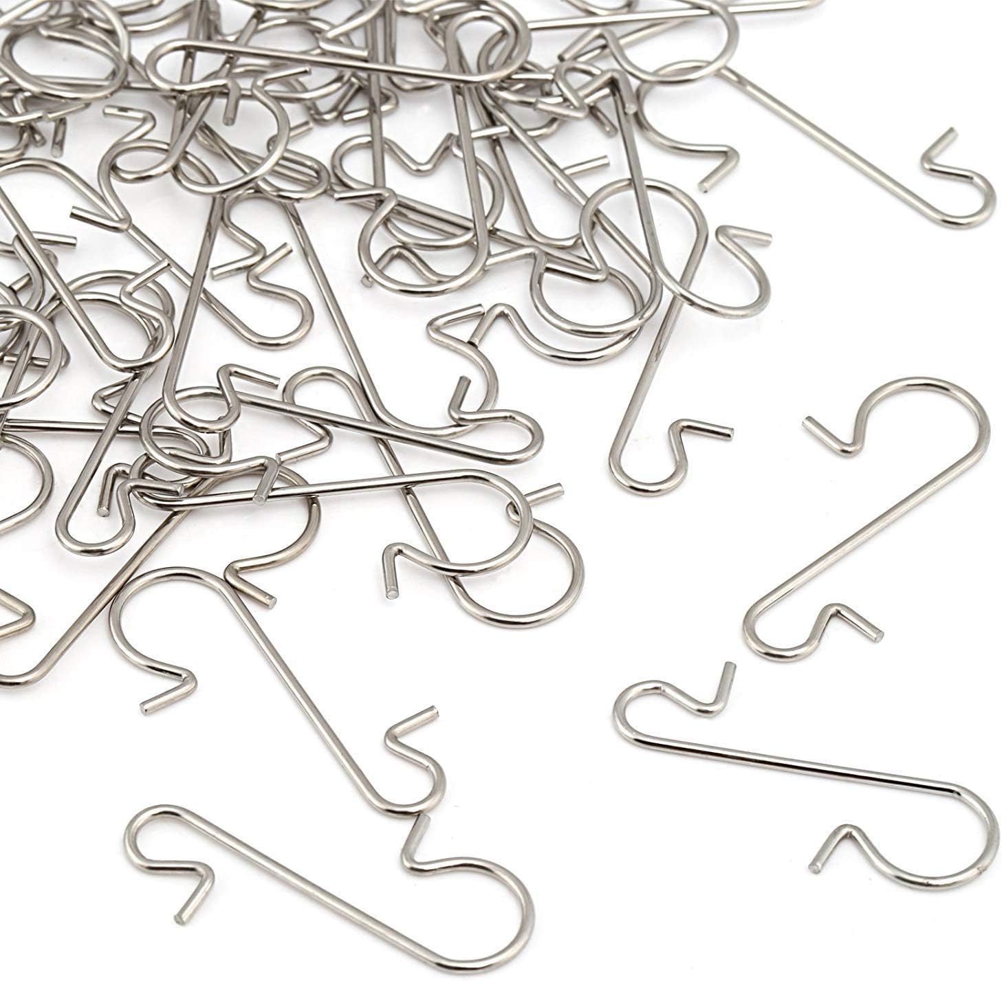 【送料無料】NALER S字メタルフック オーナメントフック 120本 クリスマスツリー 飾り クリスマスボー..