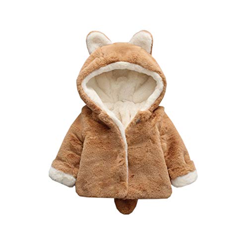 【送料無料】[Mornyray] ベビー服 コート ジャケット アウターウエア ショート丈 もこもこ 起毛 フード..