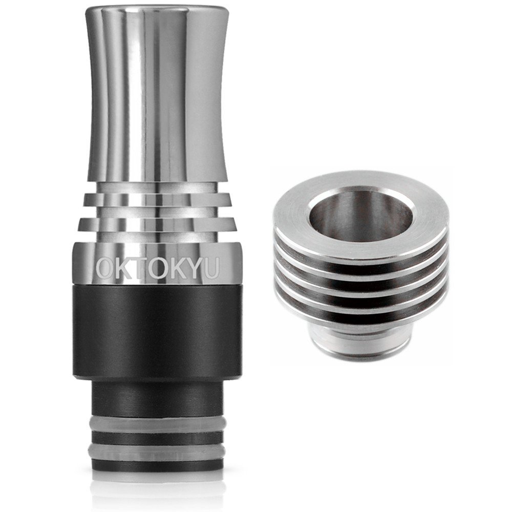 【送料無料】スピットバック 防止 510 ドリップチップ [OKTOKYU] 9つのバルカンホールで跳ね返り防止 ..
