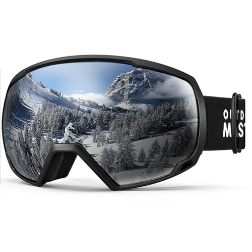 【送料無料】[OutdoorMaster] スキーゴーグル 両層レンズ ダブルレンズ 180°広視野 UV紫外線カット OTG..