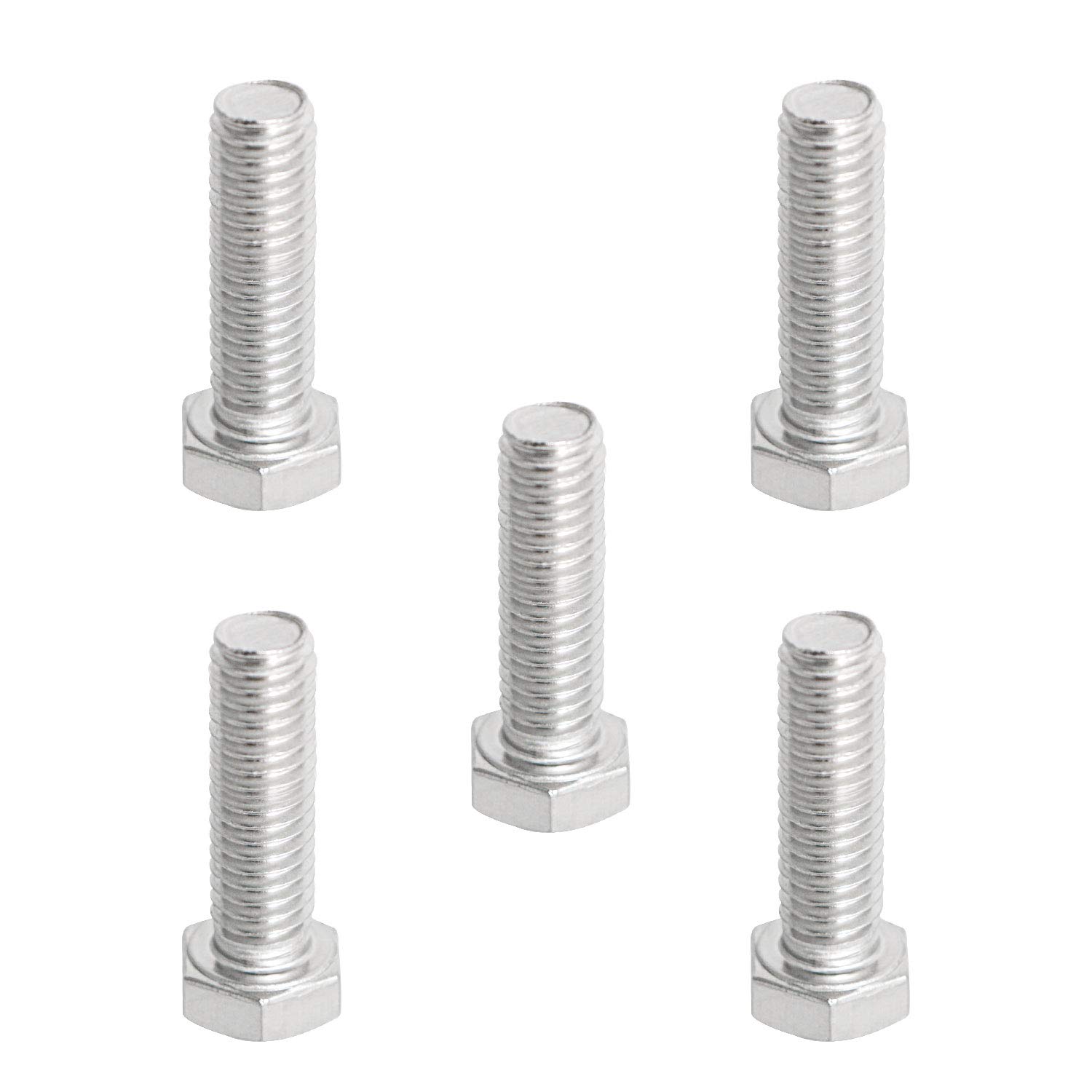 【送料無料】Aopin M5 x 25mm 六角ボルトネジグレード 6.8 ステンレス鋼、ファスナー完全に機械ねじ込..