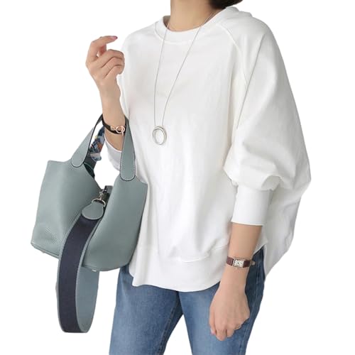 【送料無料】[xppe] トレーナー レディース スウェット 長袖 ドルマン袖 プルオーバー 丸首  ...