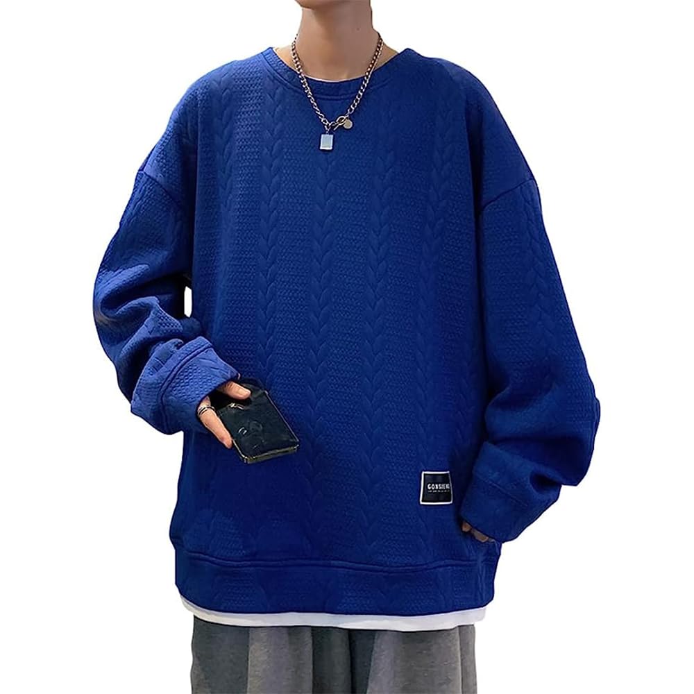 【送料無料】LIYURLTA トレーナー メンズ 長袖 丸襟 Tシャツ プルオーバー 人気 カジュア ...