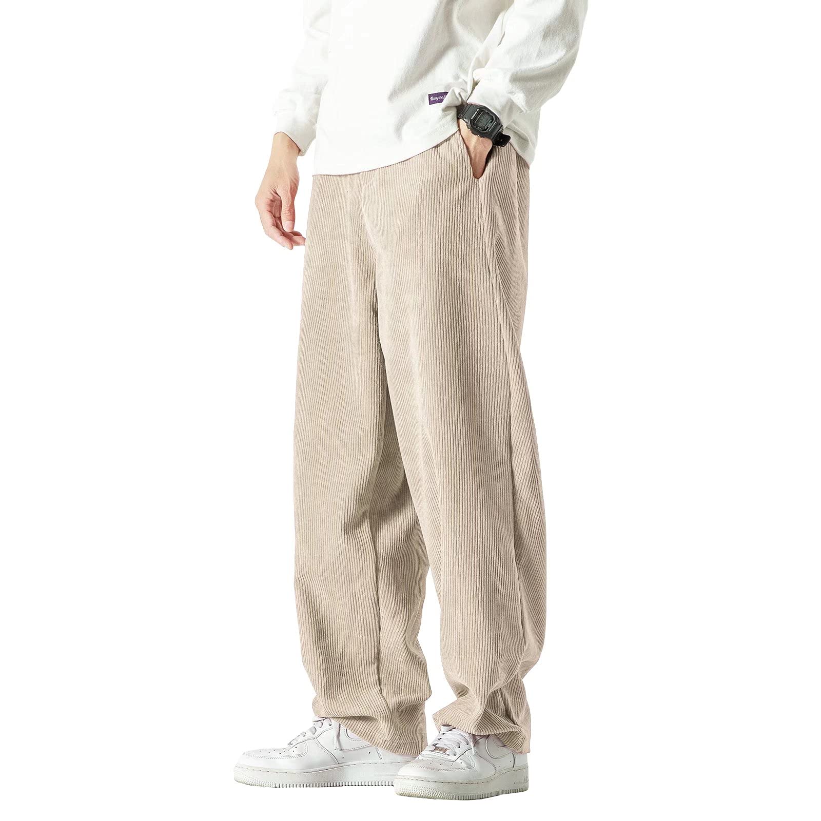【送料無料】[WEEN CHARM] ワイドパンツ メンズ コーデュロイパンツ ゆったり サルエル ウエストゴム ..