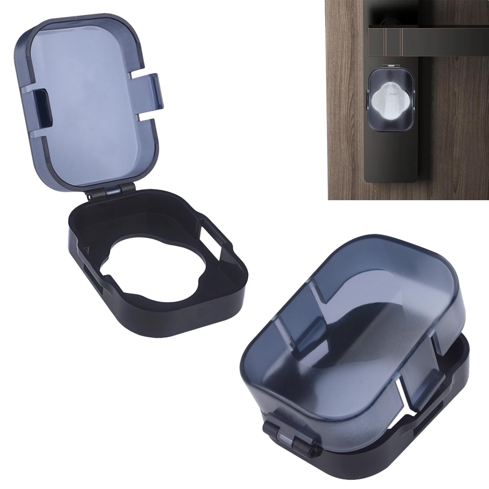 【送料無料】EsiFare 鍵穴カバー 防犯 2個セット キーカバー 玄関 サムターンカバー ドア 鍵 ドアロッ..