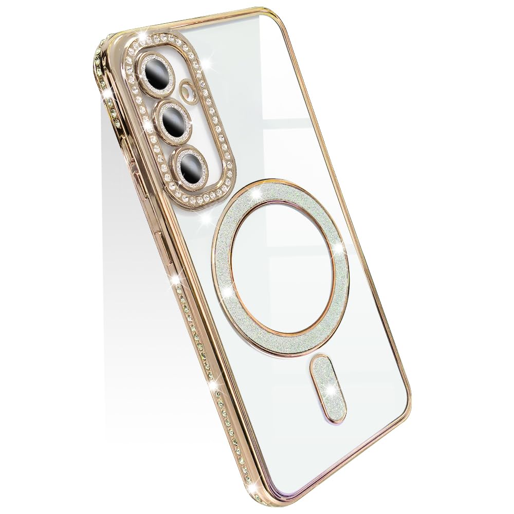 商品情報商品の説明JOOBOY スマホケース 対応 クリア ケース 透明 メッキ加工 Magsafe対応 きらきら ブリンブリン 衝撃吸収 かわいい キラキラ 女性 人気 キャラクター ワイヤレス充電対応 おしゃれ 携帯カバー主な仕様 【対応機種】対応 Galaxy A55 用のケース。【より強力な磁気吸着】ワイヤレス充電器ならば、装着した携帯電話を最大15W（他のワイヤレス充電器では最大7.5W）で高速ワイヤレス充電できる。【キラキラ感】キラキラしている可愛いドリルが施されているので、スマホをファッションアイテムに変身させます。品の良いきらきらする感なのでどなたでもお使いいただけます。【おしゃれなデザイン&電気メッキフレーム】バンパーコーティングは高度な電気メッキ技術を採用し、をよりゴージャスにします。色付きのエッジはあなたの 携帯電話を他のものから際立たせます。ケースはいつでも取り外しが簡単です。【全面的な保護】衝撃吸収性に優れたTPUを採用し、画面より少しだけ高く設計されたコーナーが全周をカバーしているのであらゆる角度からの落下に対して安心感が増す。カメラレンズの周りに段差をつけるため、擦り傷も防ぎます。