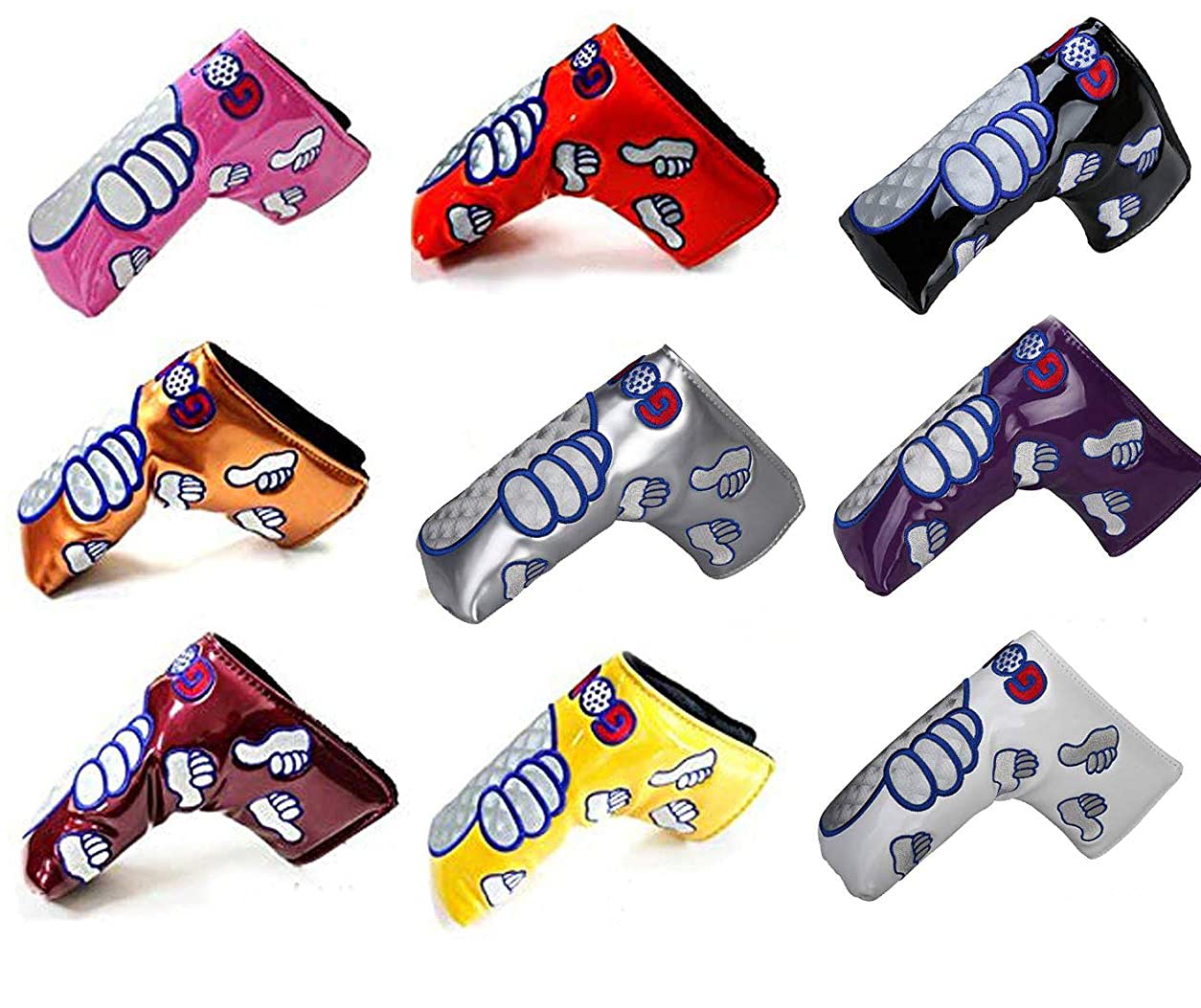 【送料無料】パターカバー ピンタイプ GoodJob刺繍.ピンク.オレンジ.ゴルード.シルバー.クリ ...