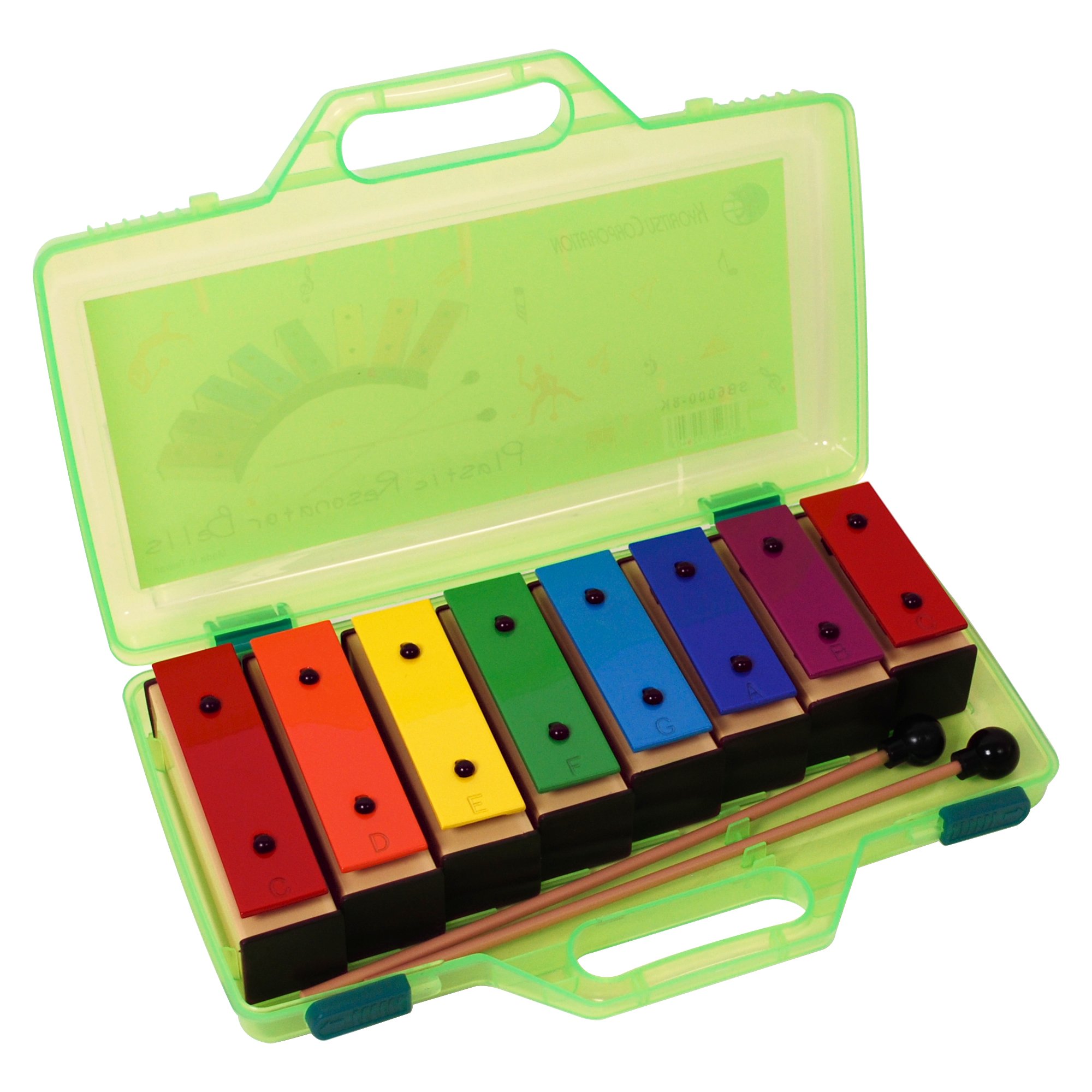 商品情報商品の説明1音ずつバラバラに置くことが出来る、カラフルでかわいらしいミニ鉄琴です。 バチが2本付属、ケース付き。 8音(8ブロック)入り。主な仕様 ミニ鉄琴 8音バチ2本付属