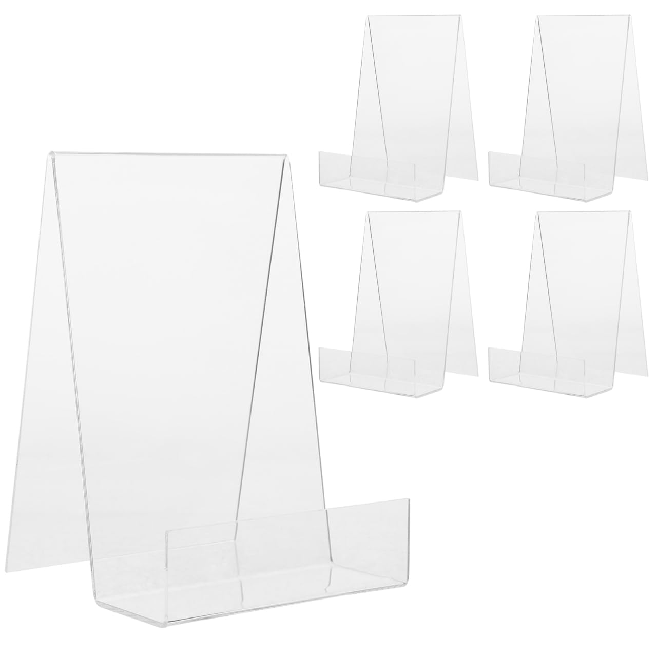 【送料無料】DECHOUS ブックスタンド ディスプレイ スタンド マガジンラック アクリル 透明 展示スタン..