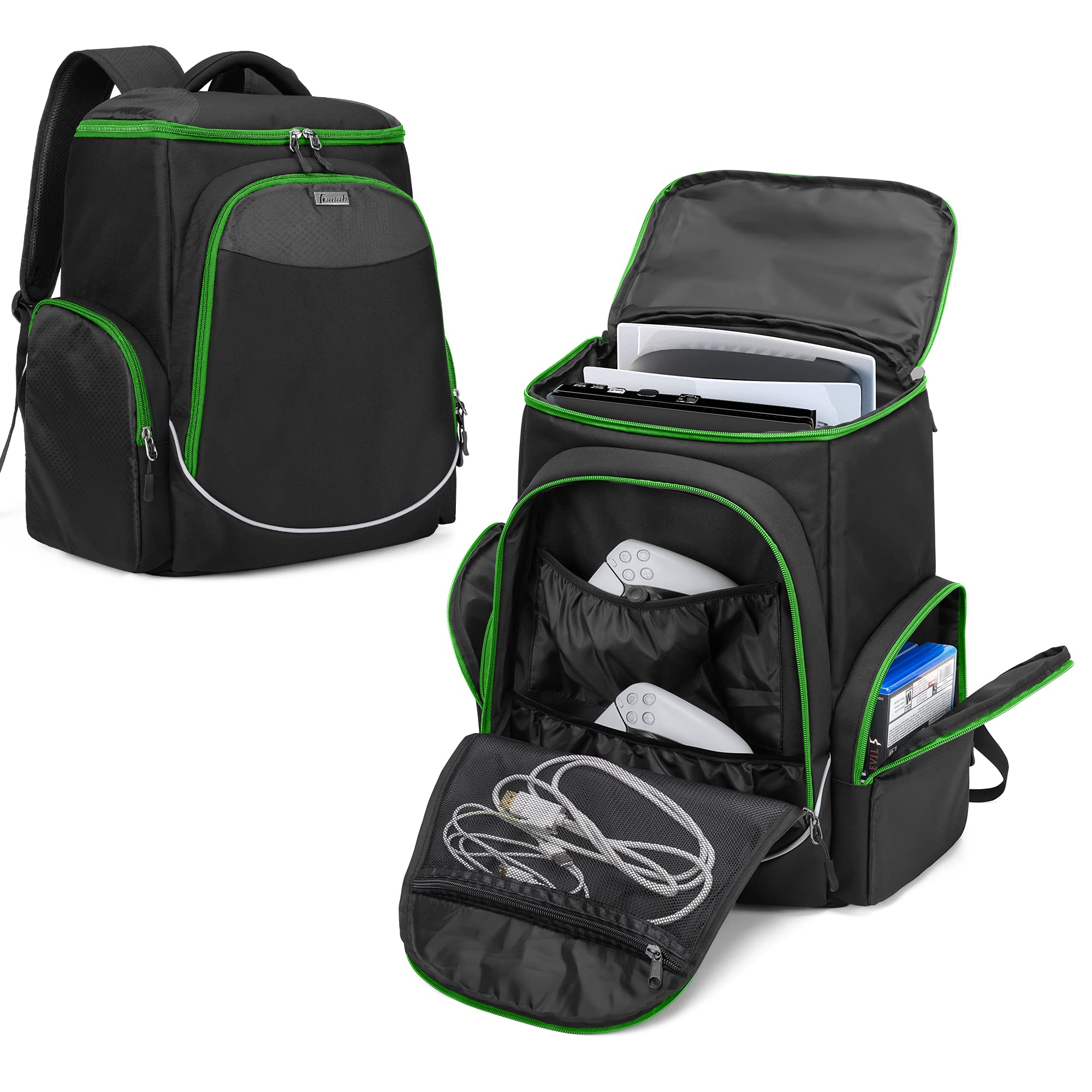 【送料無料】Trunab PS5 収納バッグ 保護ケース PS5/PS4/PS4 Pro/PS4 Slim/Xbox One/Xbox One X/Xbox O...