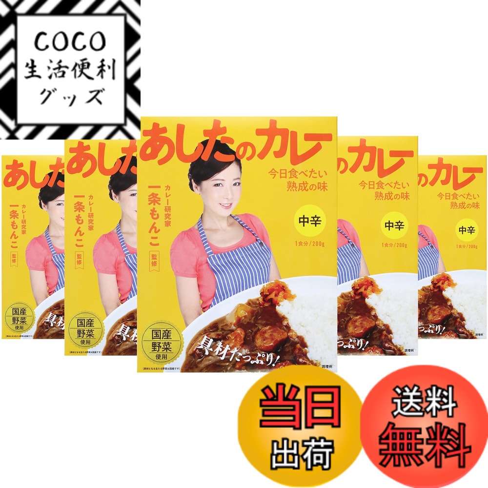 【送料無料】36チャンバーズ・オブ・スパイス 一条もんこ監修 あしたのカレー 200gx5個