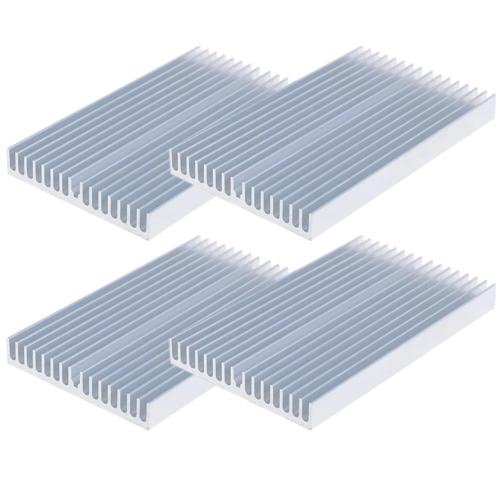 【送料無料】NOELAMOUR ヒートシンク 大型 100x60x10mm アルミニウム 冷却 フィ ...