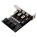 【送料無料】Cablecc 3ハードディスク制御システムインテリジェント制御管理システムHDD SSD電源スイッチ、ロープロファイルブラケット付き