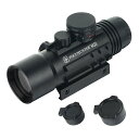 【送料無料】FOCUHUNTER タクティカルスコープ 4x33mm戦術ライフルスコープ 赤/緑レティクル 1/4MOAトリプルレールスコープサイト 三つの20mmレール搭載 改良型ショートスコープ 11mm&20mmレールに取付可能 サバゲー用