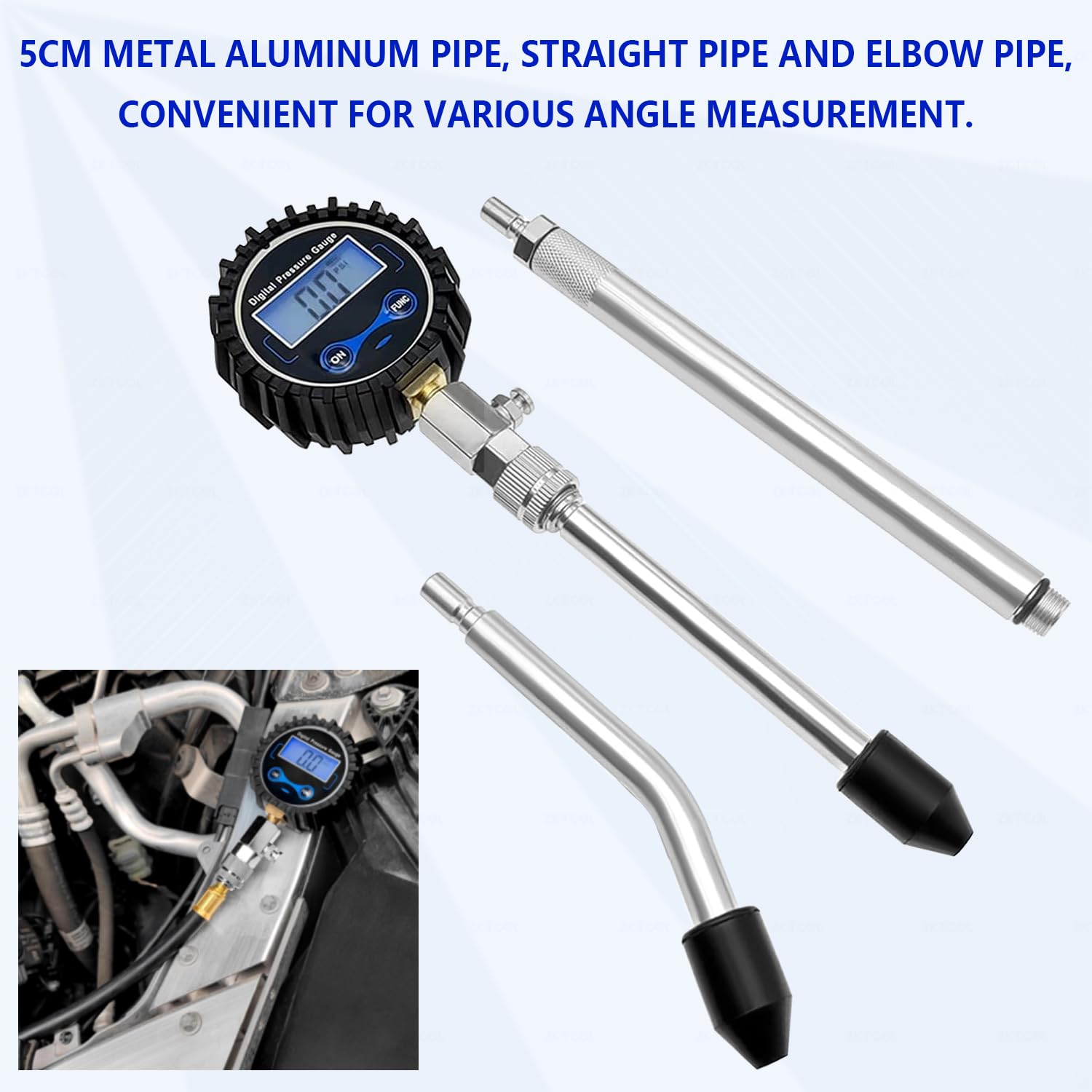 ������̵����ZKTOOL ������󥨥󥸥��� ����ץ�å���󥲡������å� �ǥ�����ǥ����ץ쥤�դ� 0-300PSI �� �Х����� ����ץ�å����ƥ����� ǳ���� ���Ϸ� ���̥ƥ����� ���̰��Ϥ�¬�깩��