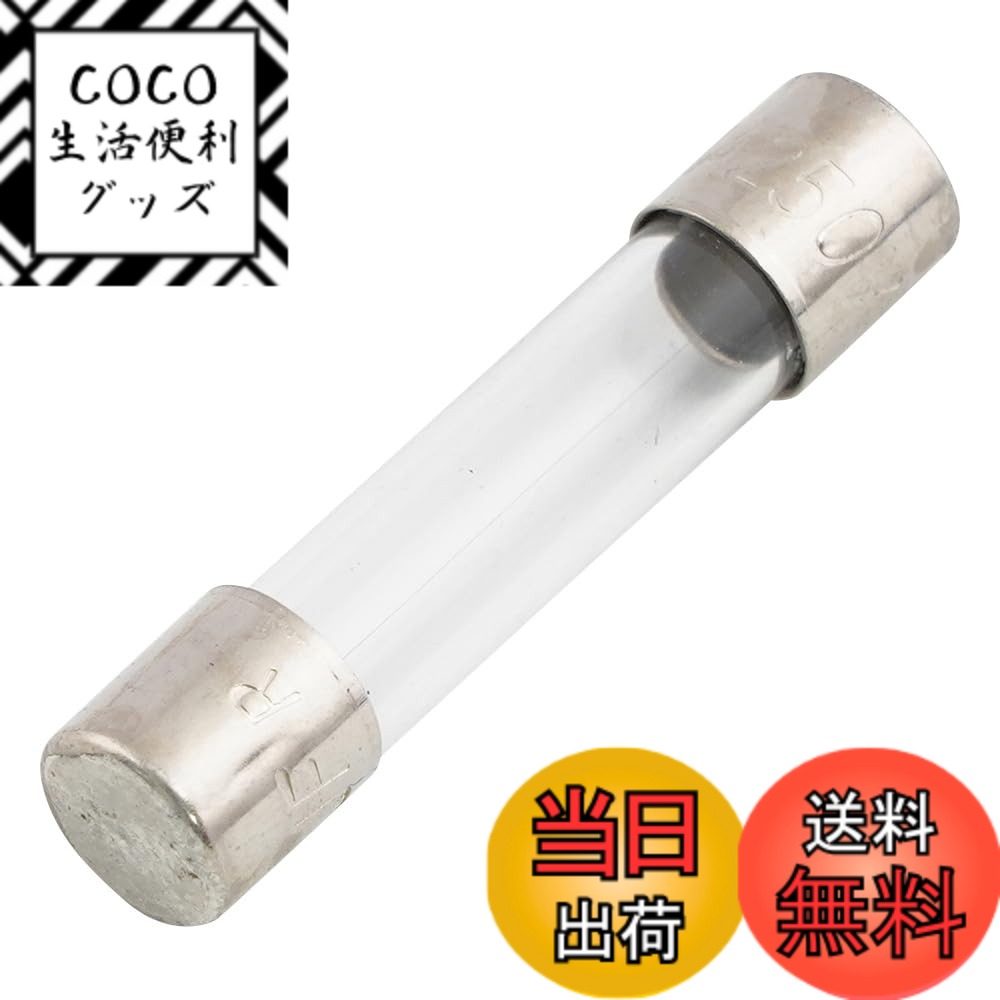 【送料無料】エルパ(ELPA) ガラス管ヒューズ 配線 ヒューズ 250V/0.1A 30mm φ6.35 2個入 TF-2001H