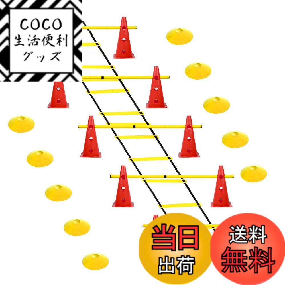 【送料無料】Voodans ハードル ラダー 三角コーン マーカーパッド マーカーコーン 竿付き スピード練習 陸上競技 ハードルセット トレンニングセット