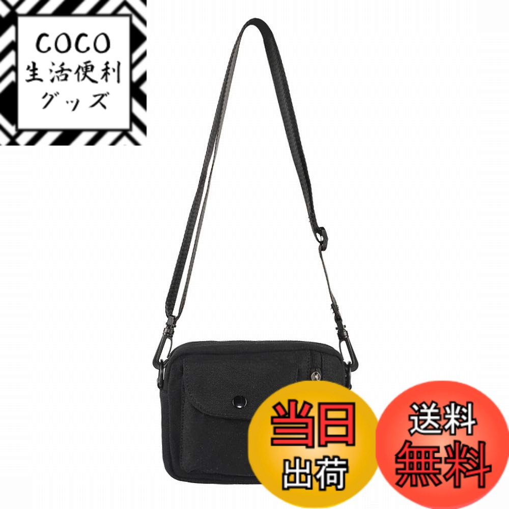 【送料無料】[Beatus] キャンバス ミニ ショルダーバッグ コンパクト サコッシュ 小さめ 斜 ...