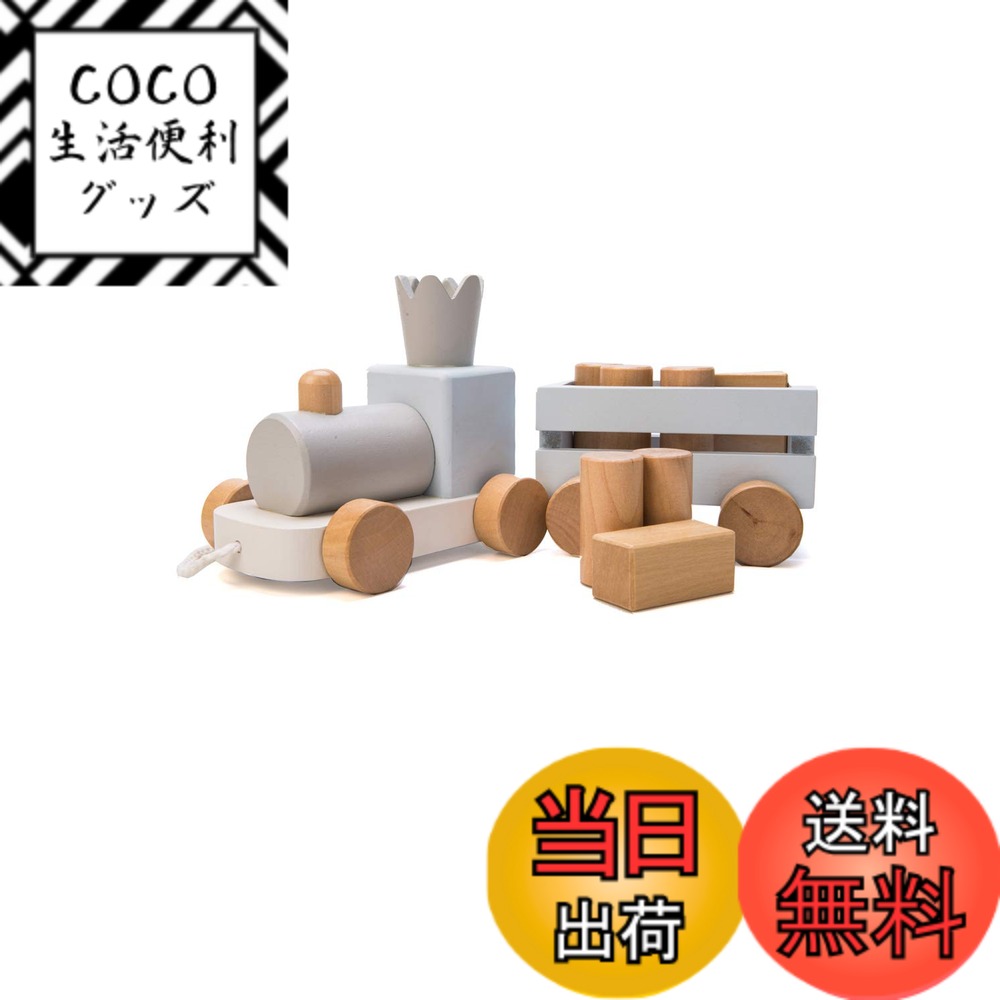 【送料無料】TAOTAO 積み木 のせて・ひっぱって・たのしい クラウントレイン 赤ちゃん おもちゃ (blue)