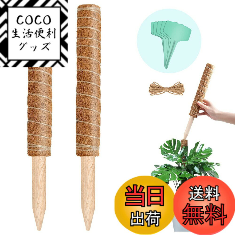 商品情報商品の説明主な仕様 【適用範囲】屋内外の様々な植物、特につる植物に適しています。 たとえば、モンステラ、ポトス、ランなど。植物が直立して成長することを助けて、つるが水平に広がるのを防ぎます。【高品質素材】植物支柱は100％天然のココナッツ繊維でできており、優れた疎水性を確保し、植物に優れた登りプラットフォームを提供します。 丈夫で耐久性があり、長時間使用できます。【使いやすい】植物支柱の下の部分は、土に差し込みやすく、植物の根系を傷つけない木製の先端で設計されています。 麻縄を使用すると、植物サポートの周りに植物を固定することができます。【中空のデザイン採用】園芸柱の中空部を通して、植物が成長するにつれて、柱の高さは簡単に重ね合わされます、植物に根まで水をやります。【園芸支柱セット】30cm園芸支柱2つ、2 mの麻縄1つ、T字植物ラベル5つ。