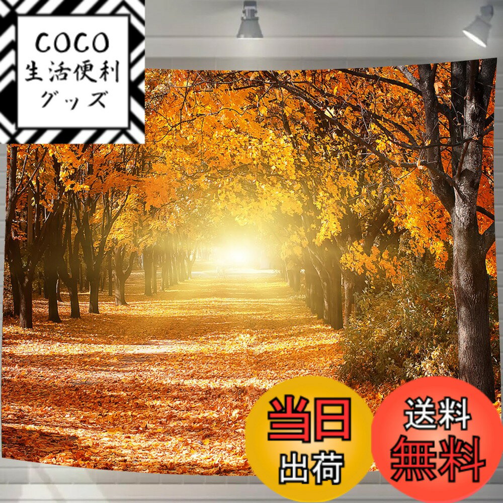 【送料無料】U-SITU タペストリー 壁掛け 壁飾り 紅葉 道路 秋 自然景色 オシャレ 背景 多 ...