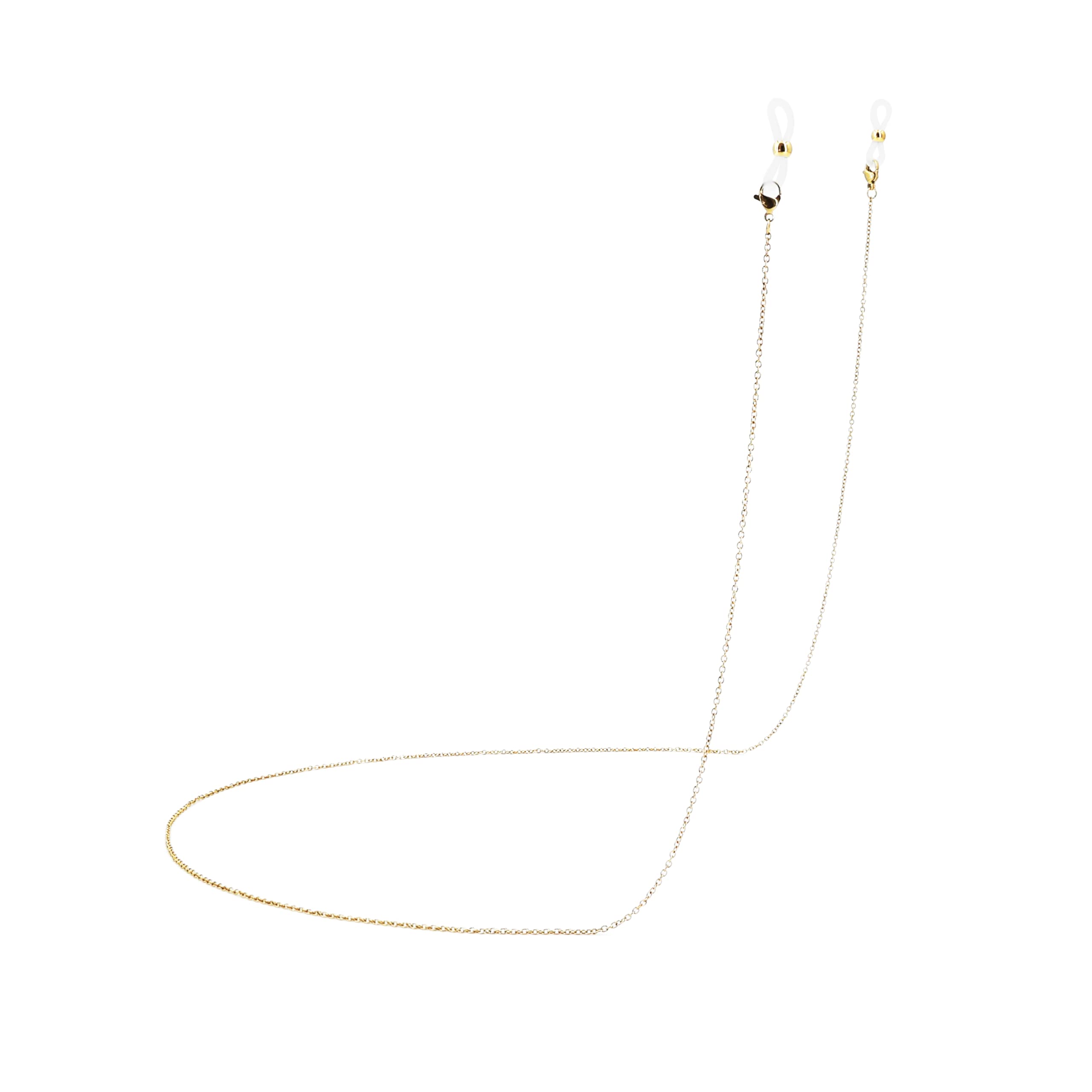 【送料無料】[モエライフ] メガネチェーン マスクストラップ メガネストラップ マスクチェーン メガネ ストラップ メンズ レディース ([TYPE.C] あずきチェーン, ゴールド)