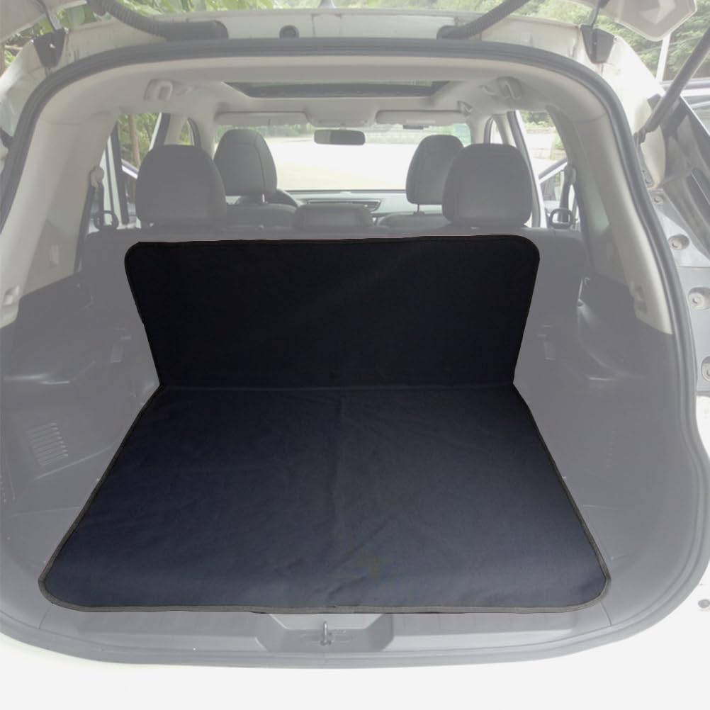 【送料無料】Temiry 車 ラゲッジマット 汎用 撥水 トランクシート 滑り止め カー汎用品 荷台マット 汚れに強い ワンタッチバックル 取付簡単 トランクマット 後部座席 600D オックスフォード 耐久性 中大型車用 SUV用 MPV用 ミニバン 荷積み 引っ越し バンパー保護 ブラ