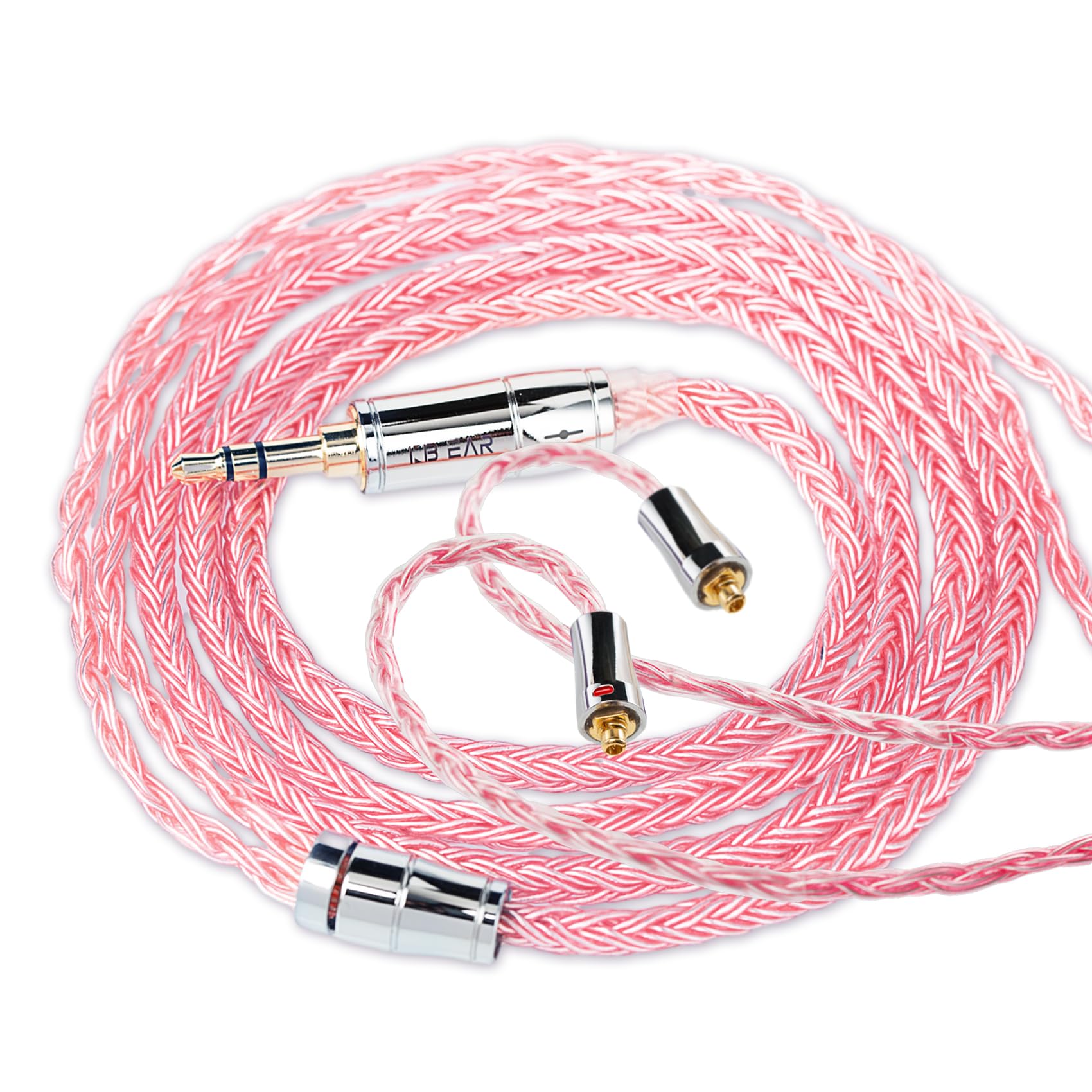 【送料無料】【KBEAR ST18】mmcx 3.5mmリケーブル 5N 16芯無酸素銅銀メッキケー ...